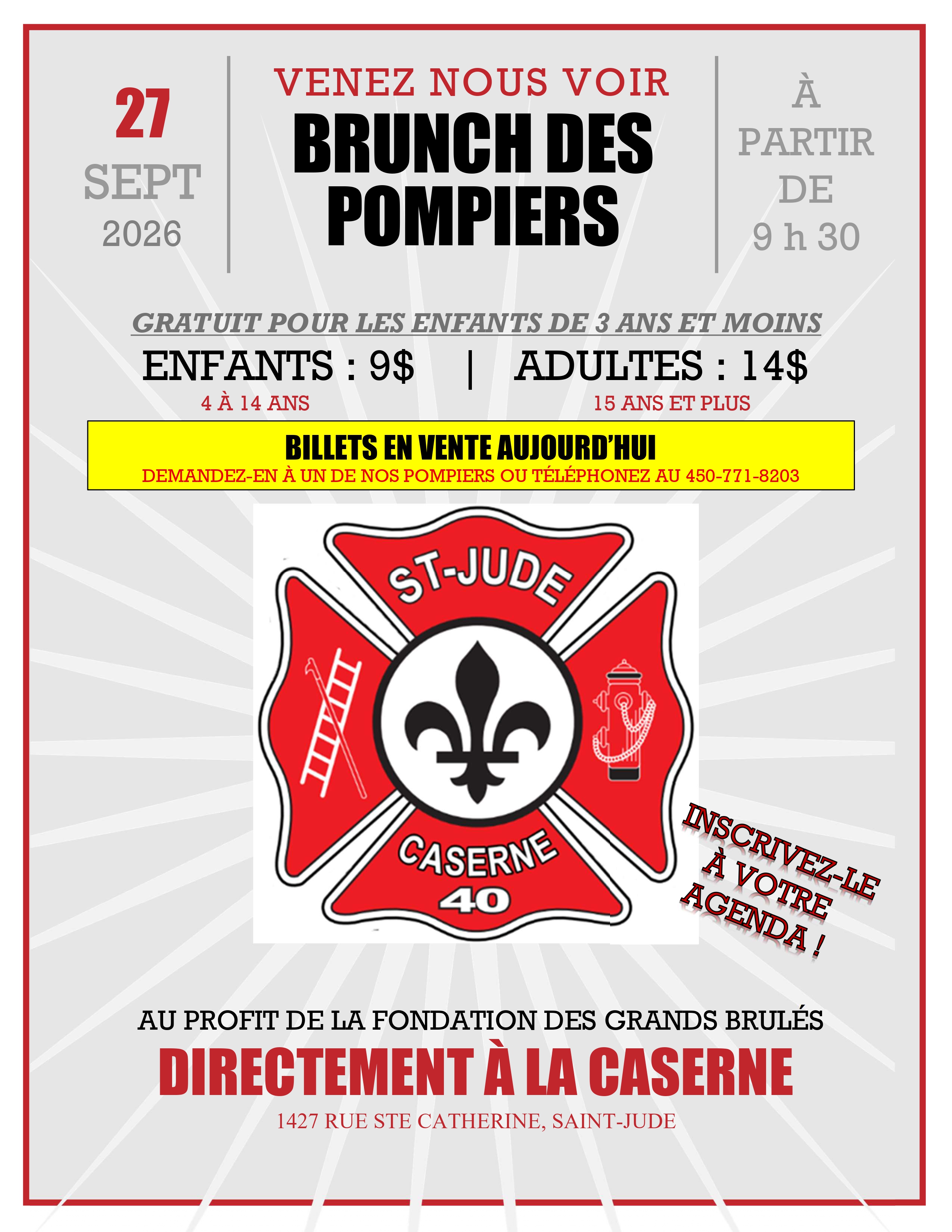 Brunch des pompiers